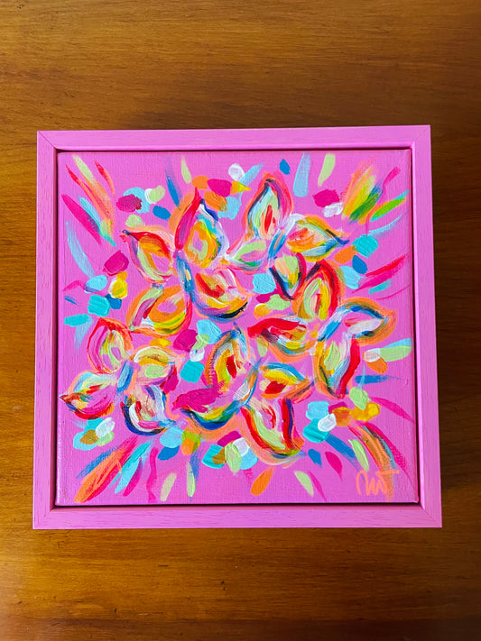 Release your butterflies - Pink mini canvas