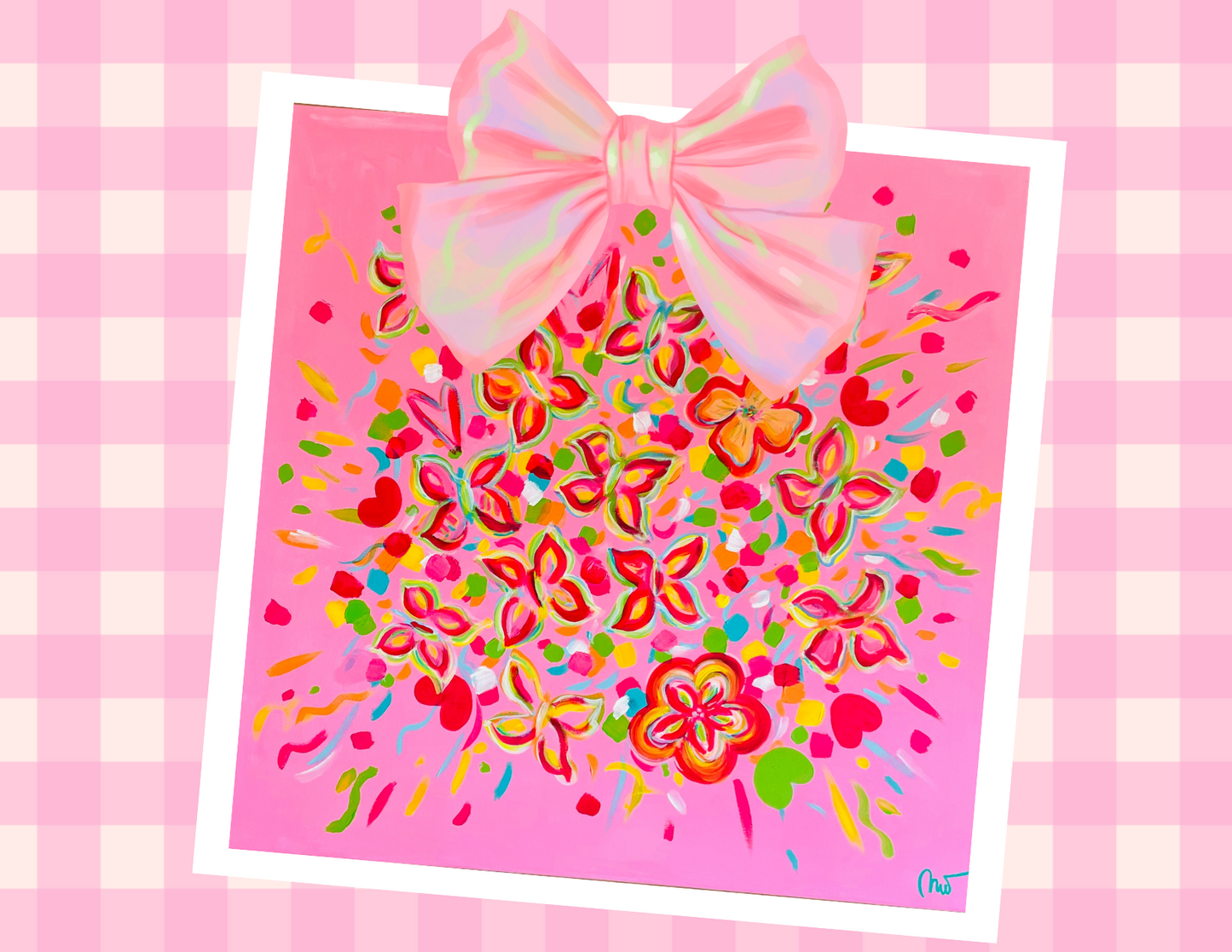 PINK BUBBLES ART GIFT CARD